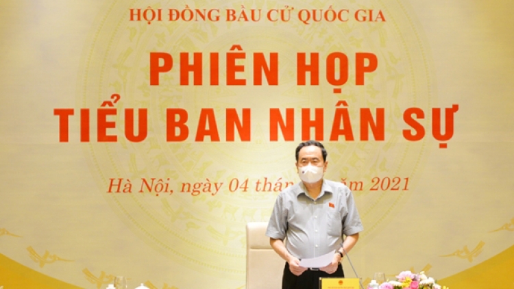 PHÓ CHỦ TỊCH THƯỜNG TRỰC QUỐC HỘI TRẦN THANH MẪN PHÁT BIỂU KHAI MẠC PHIÊN HỌP TIỂU BAN NHÂN SỰ CỦA HỘI ĐỒNG BẦU CỬ QUỐC GIA